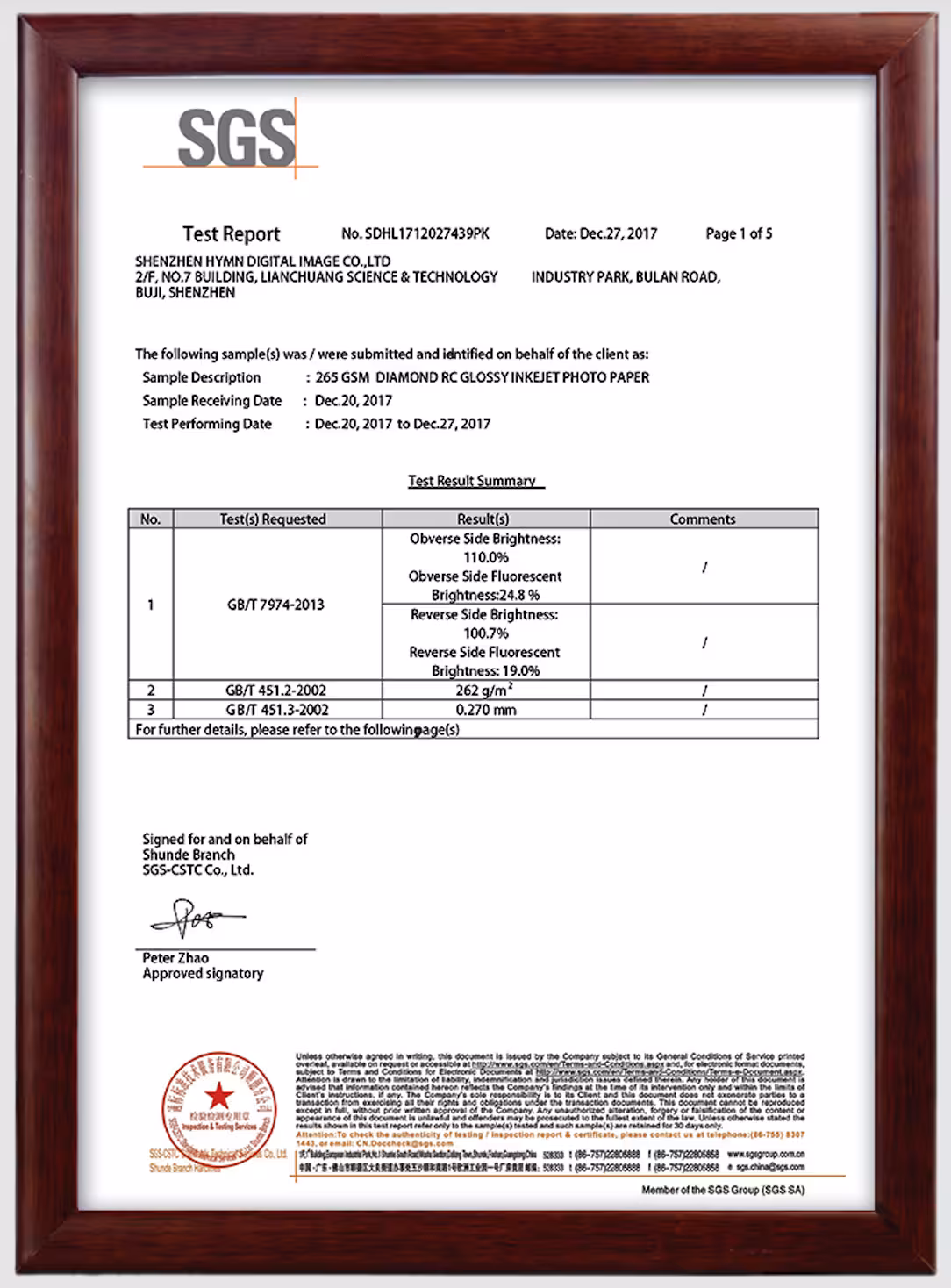 SGS Report