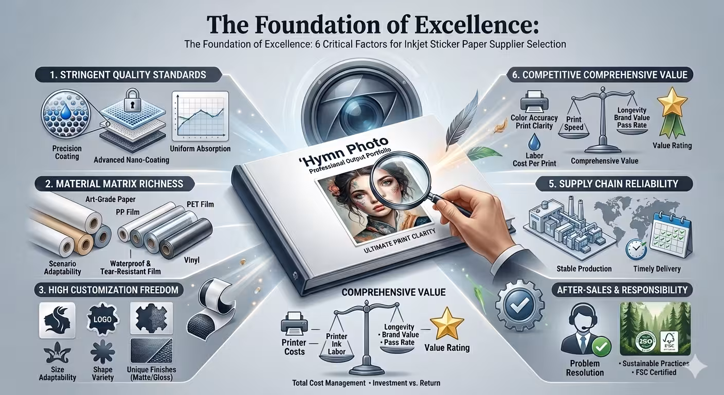 The Foundation of Excellence: 6 Critical Factors When Choosing an Inkjet Sticker Paper Supplier
